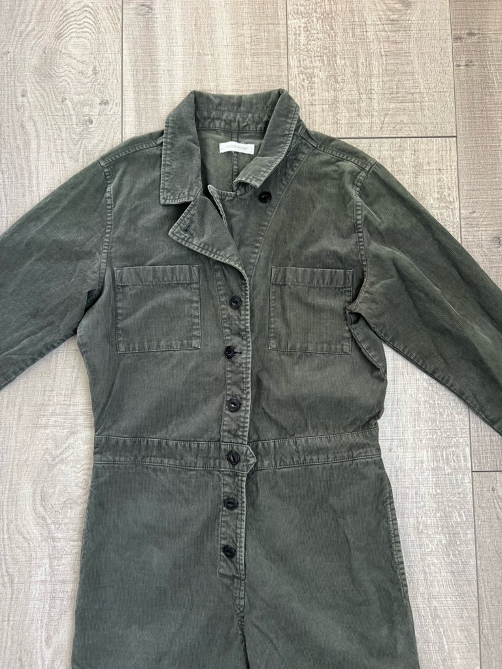 Outerknown Dark Olive Utility Jumpsuit - Picture 2 of 8